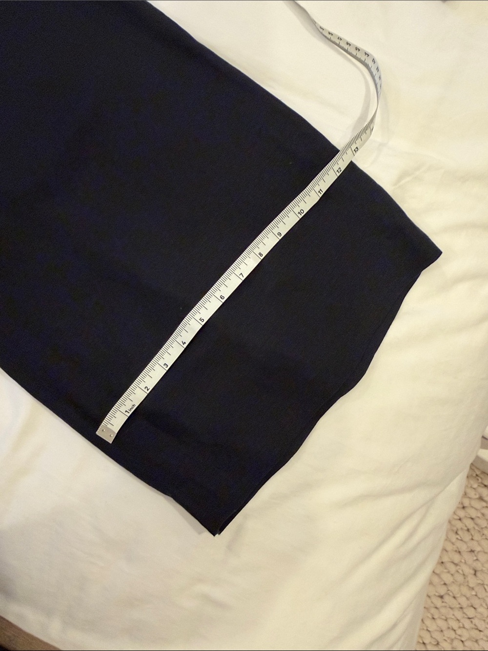 Club Monaco Black Wide-Leg High-Rise Trousers Linen Blend - Picture 4 of 8